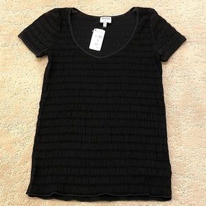 Armani Collezioni Black Stretch T Shirt